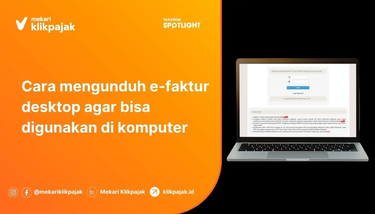 Cara Mengunduh e-Faktur Desktop di Komputer