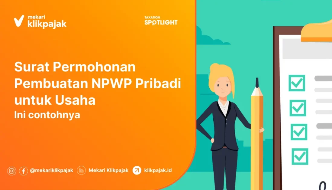 Contoh Surat Permohonan Pembuatan NPWP Pribadi untuk Usaha