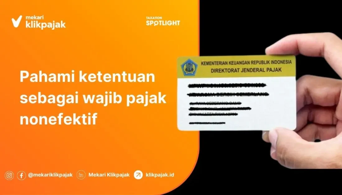 Mekari Klikpajak - Wajib Pajak Non Efektif