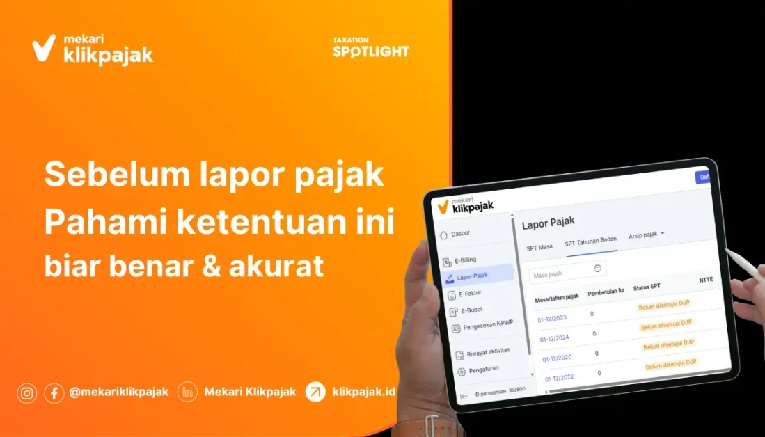 Ketentuan Lapor Pajak Online