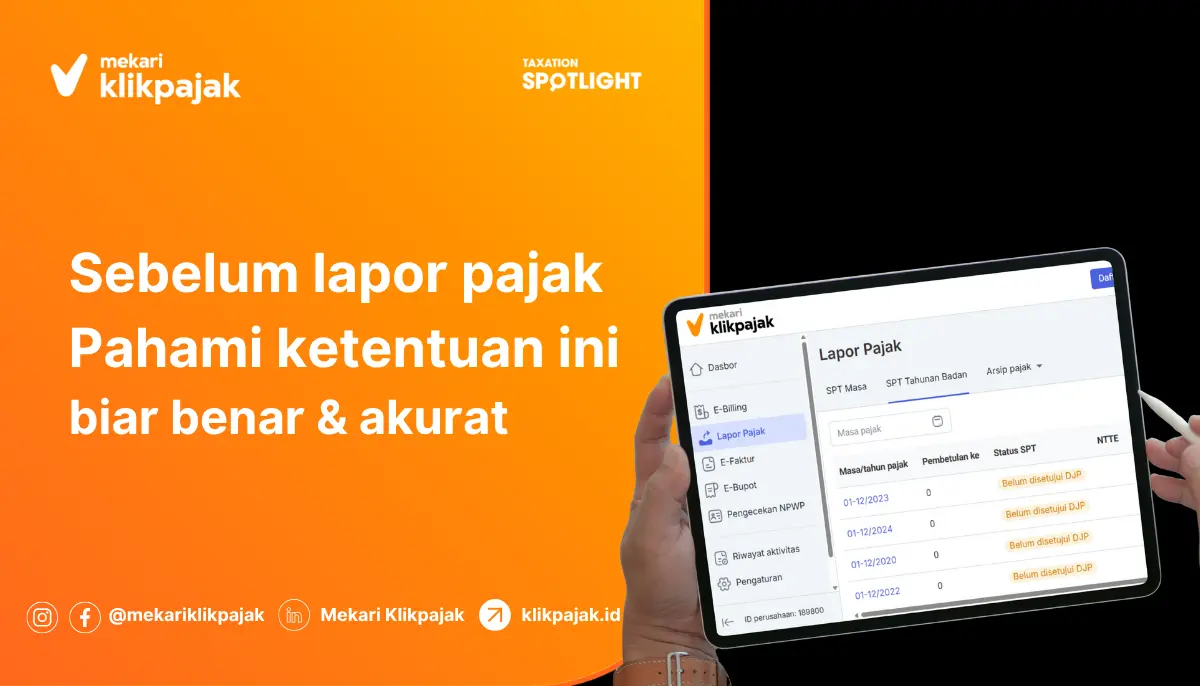 Ketentuan Lapor Pajak Online Terbaru
