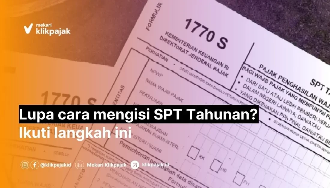 Pengisian SPT Tahunan Pribadi. Cek di Sini!