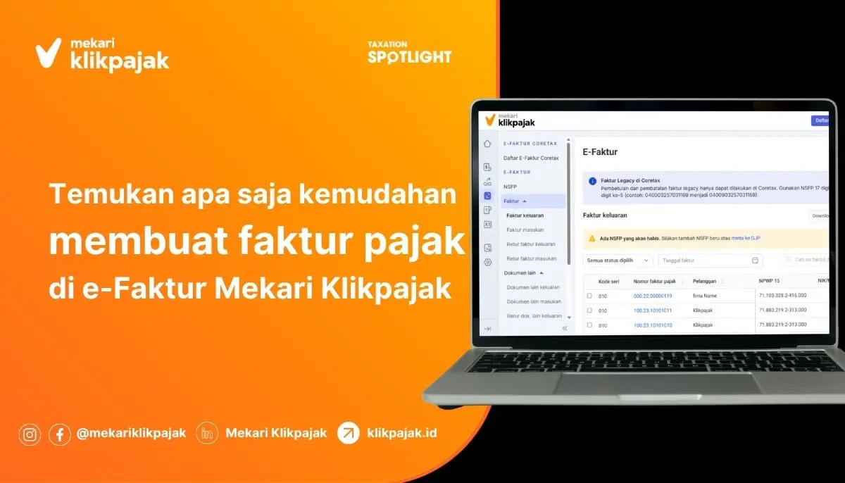 Kemudahan Membuat e-Faktur Keluaran di Mekari Klikpajak