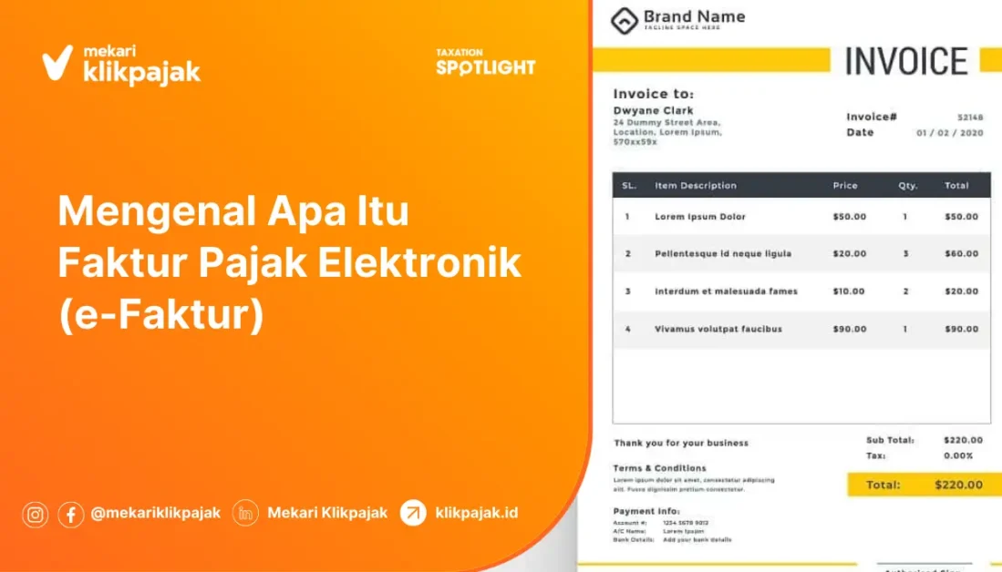 mengenal apa itu faktur pajak elektronik (e-Faktur)