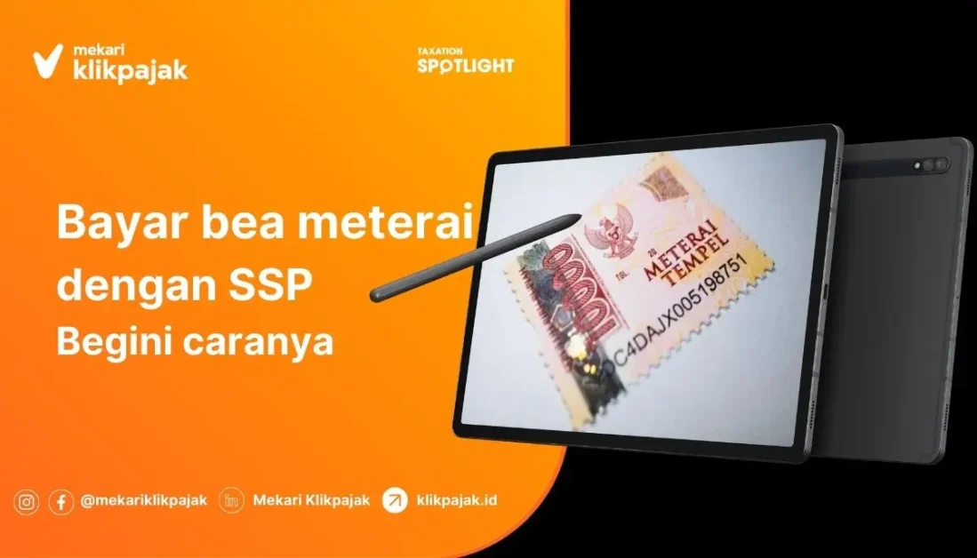 Cara Bayar Bea Meterai dengan SSP