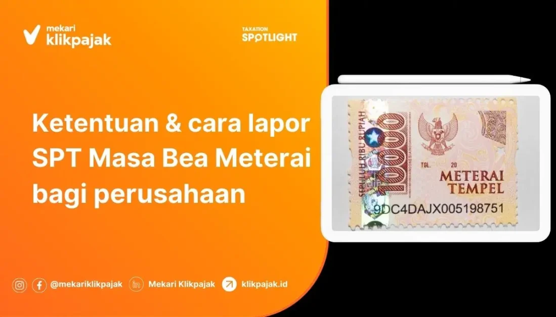 Cara Lapor SPT Masa Bea Meterai