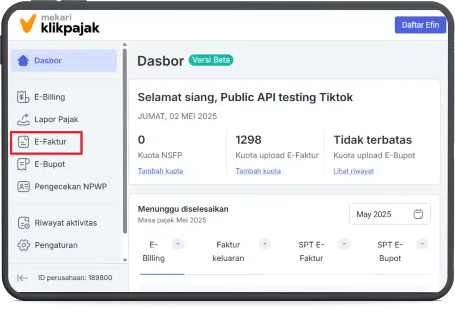 Cara Lapor Faktur Pajak Digunggung