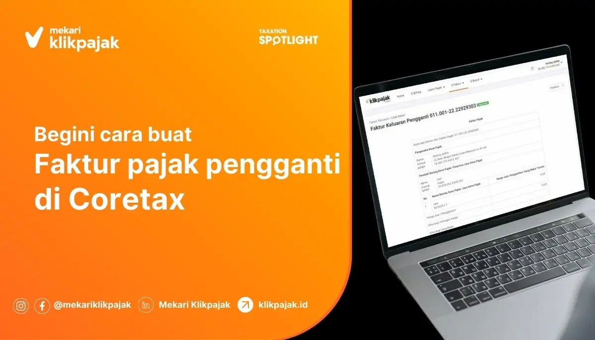 Cara Membuat Faktur Pajak Pengganti di Coretax