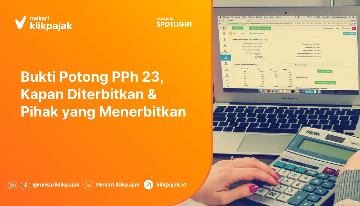 kapan bukti potong pph 23 dibuat