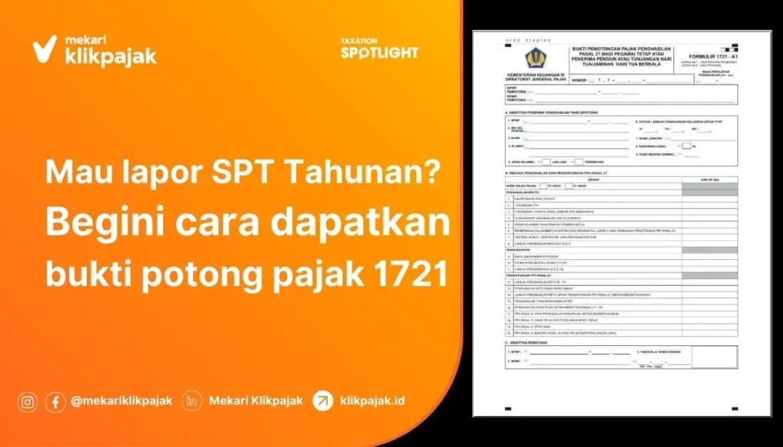 Cara Mendapatkan Bukti Potong Pajak SPT 1721