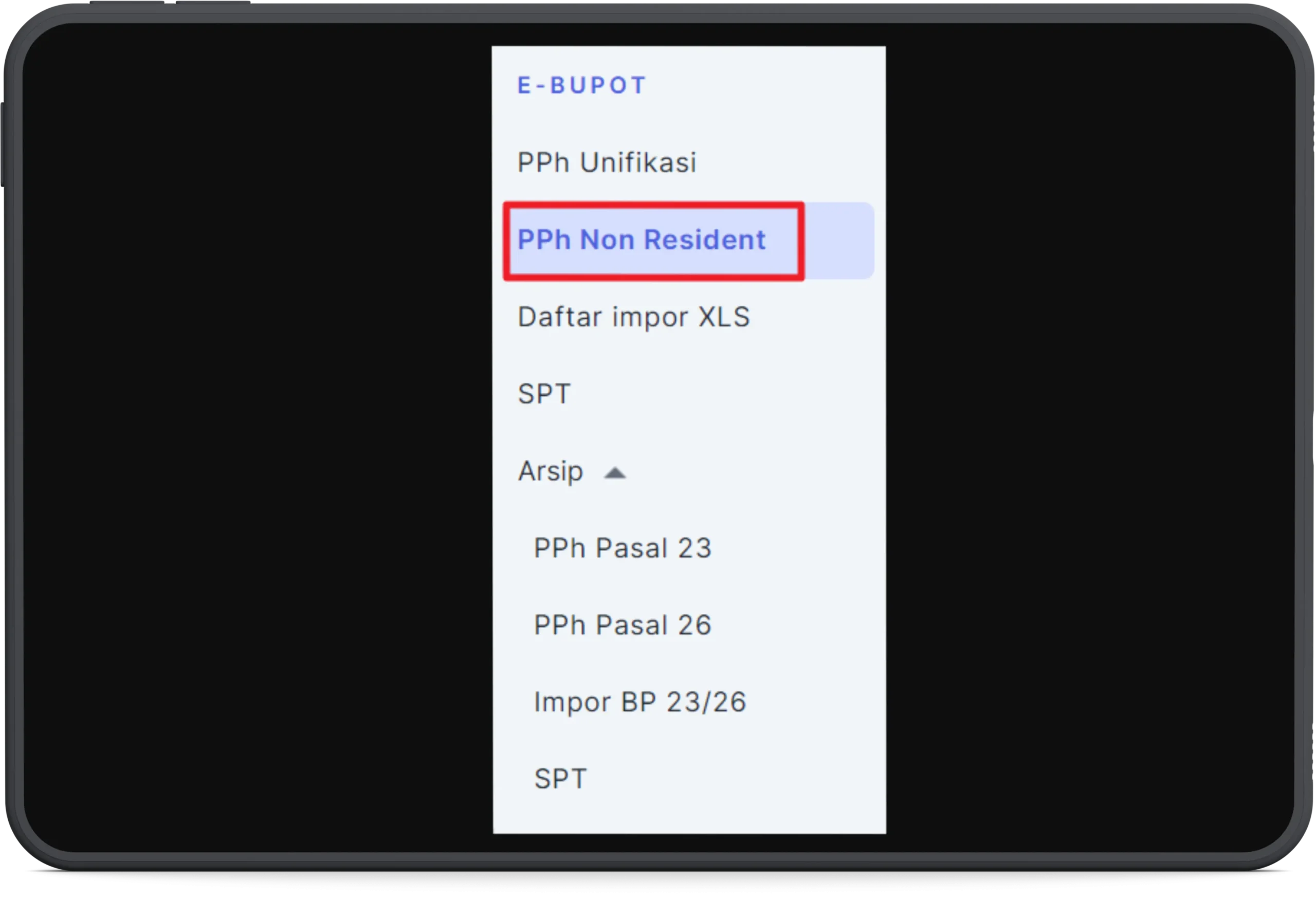 Cara buat ebupot non residen pph 26