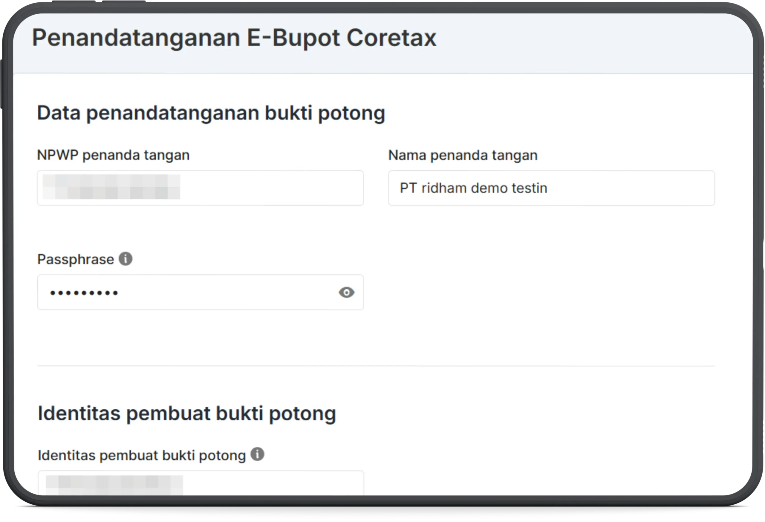 Daftar eBupot coretax unifikasi klikpajak 1