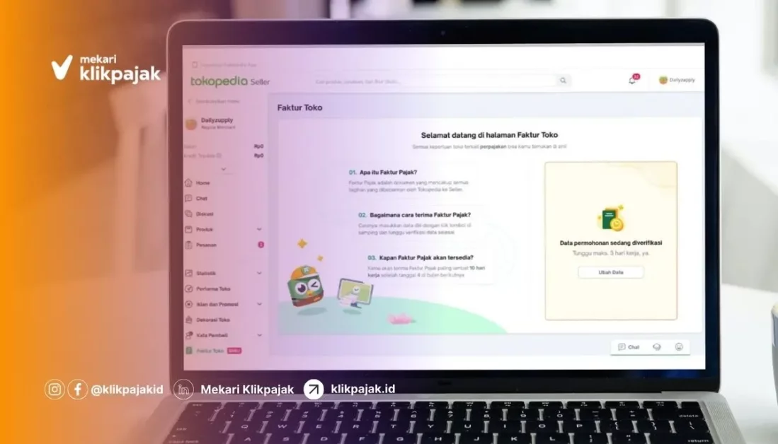 Cara Mendapatkan Faktur Pajak Tokopedia