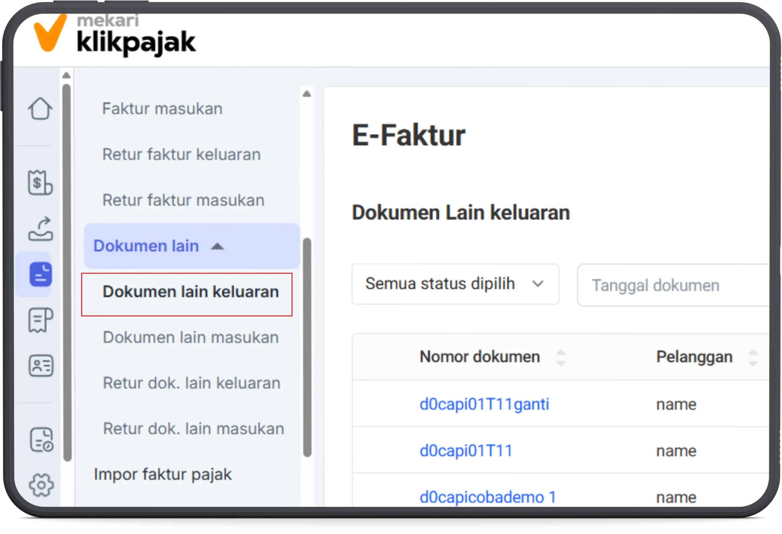 Dokumen Lain Faktur Keluaran 1
