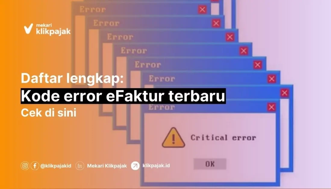 Error ETAX eFaktur