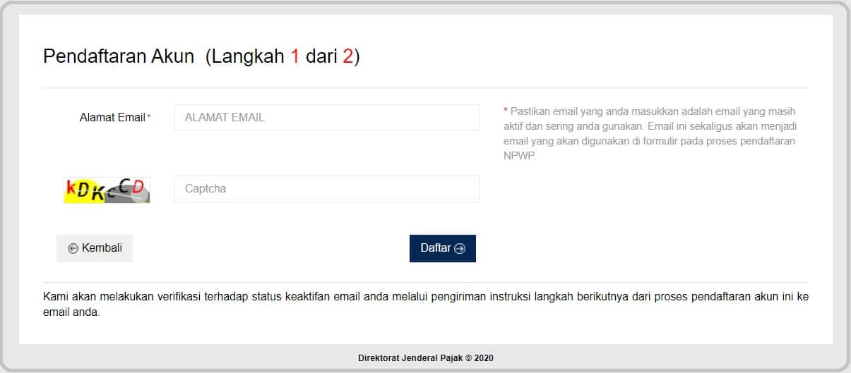 Cara Pendaftaran di Aplikasi e-Registrasi Pajak e-Reg (e-Reg)