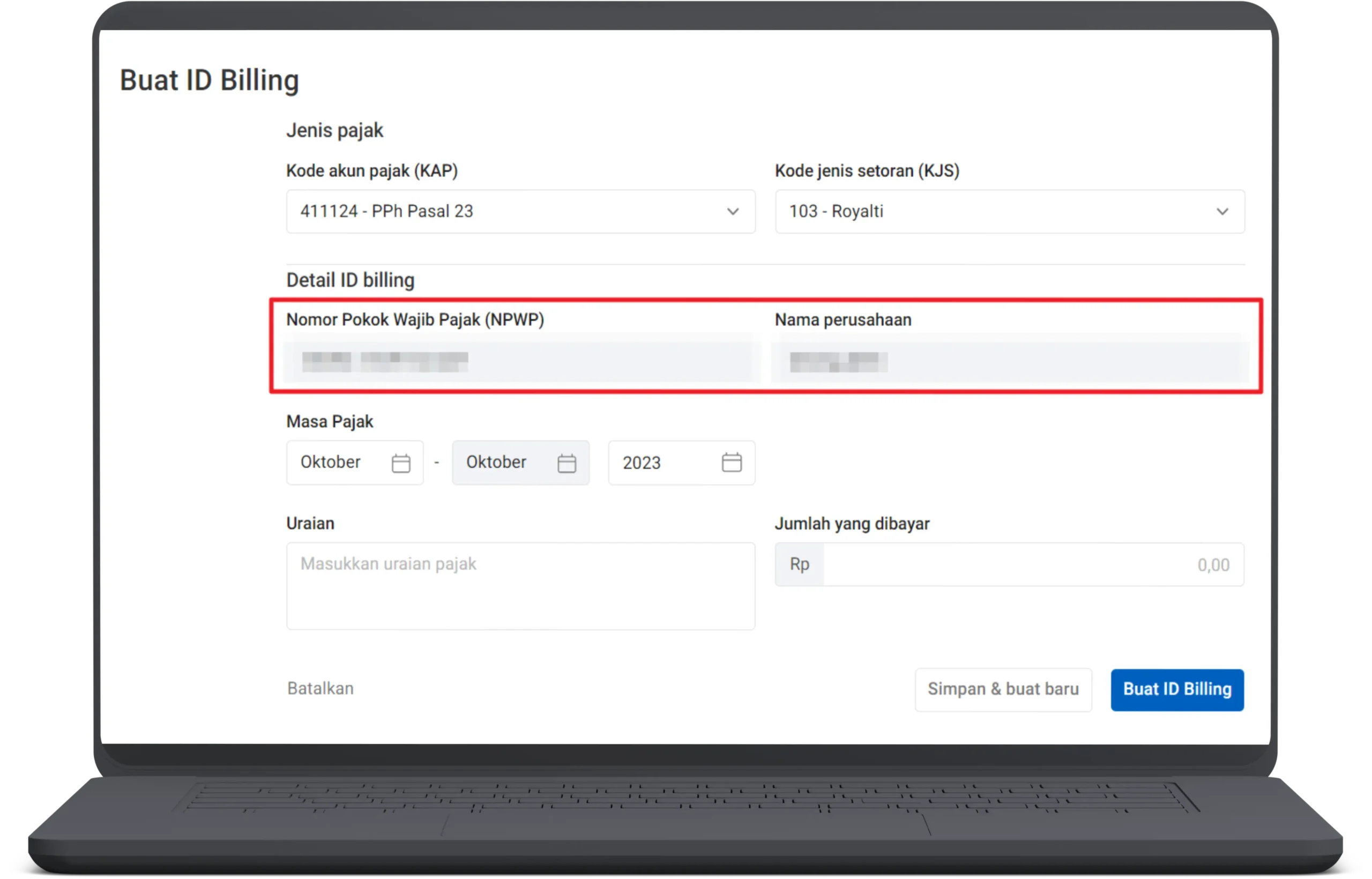 Cara Membuat Kode Billing 3