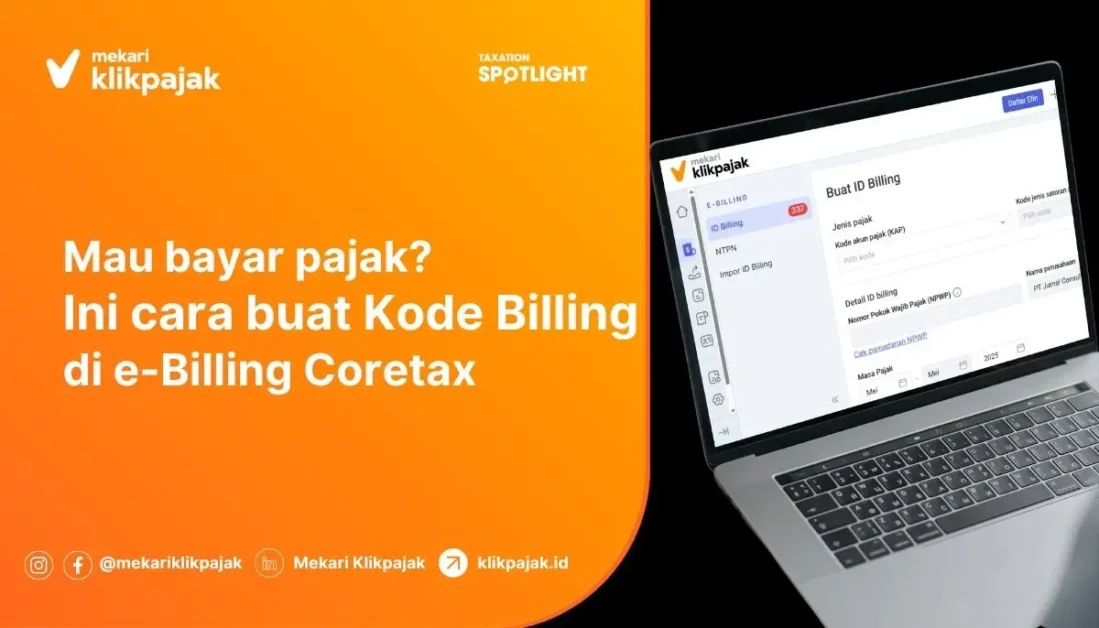 Panduan Membuat Kode Billing di e-Billing Coretax