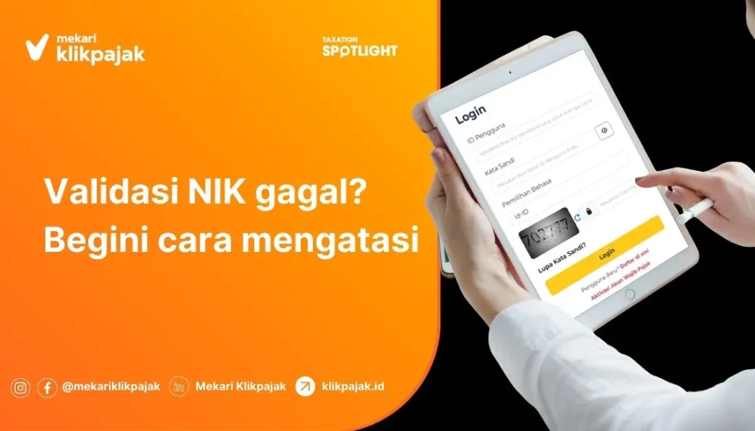 Mekari Klikpajak - Validasi NIK Gagal