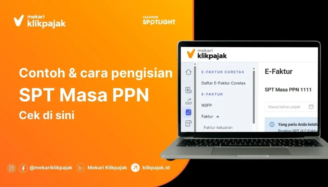 Contoh dan Cara Pengisian SPT Masa PPN