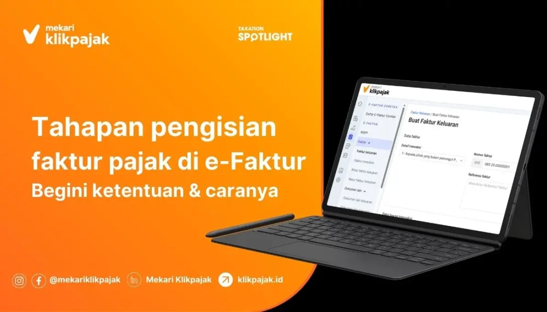 Tahapan Pengisian Faktur Pajak di e-Faktur