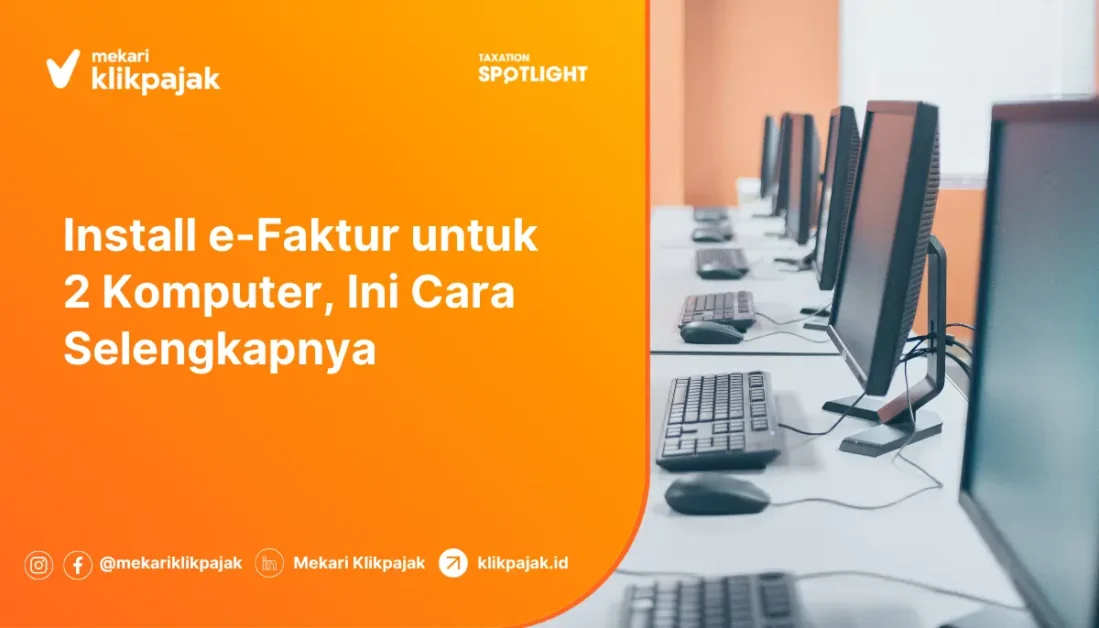 install aplikasi e-Faktur dua komputer