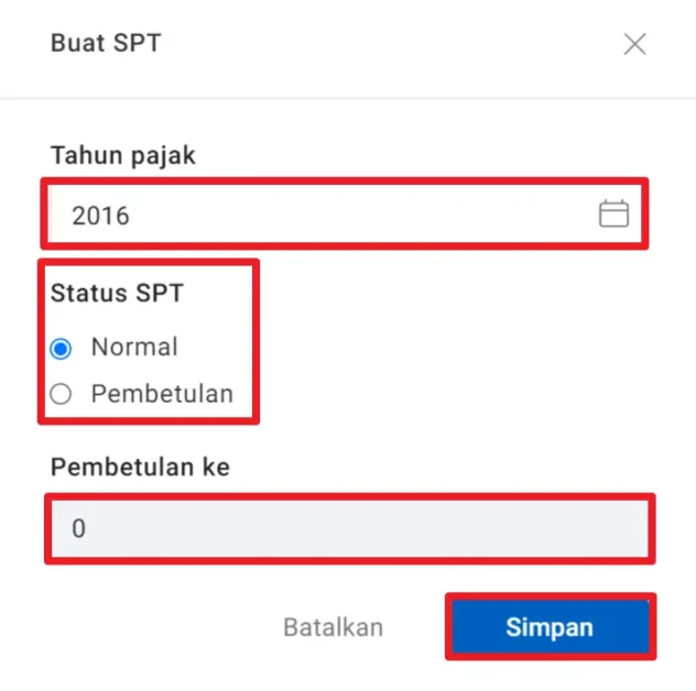 lapor spt badan