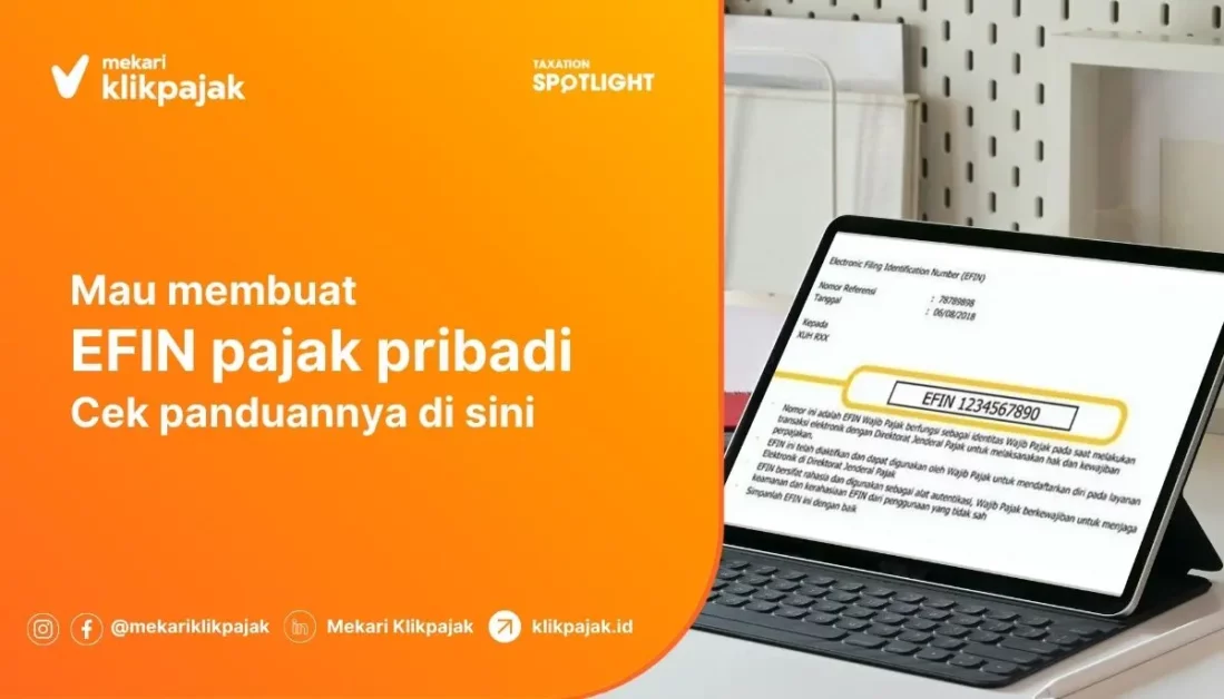Cara Membuat EFIN Pajak Online