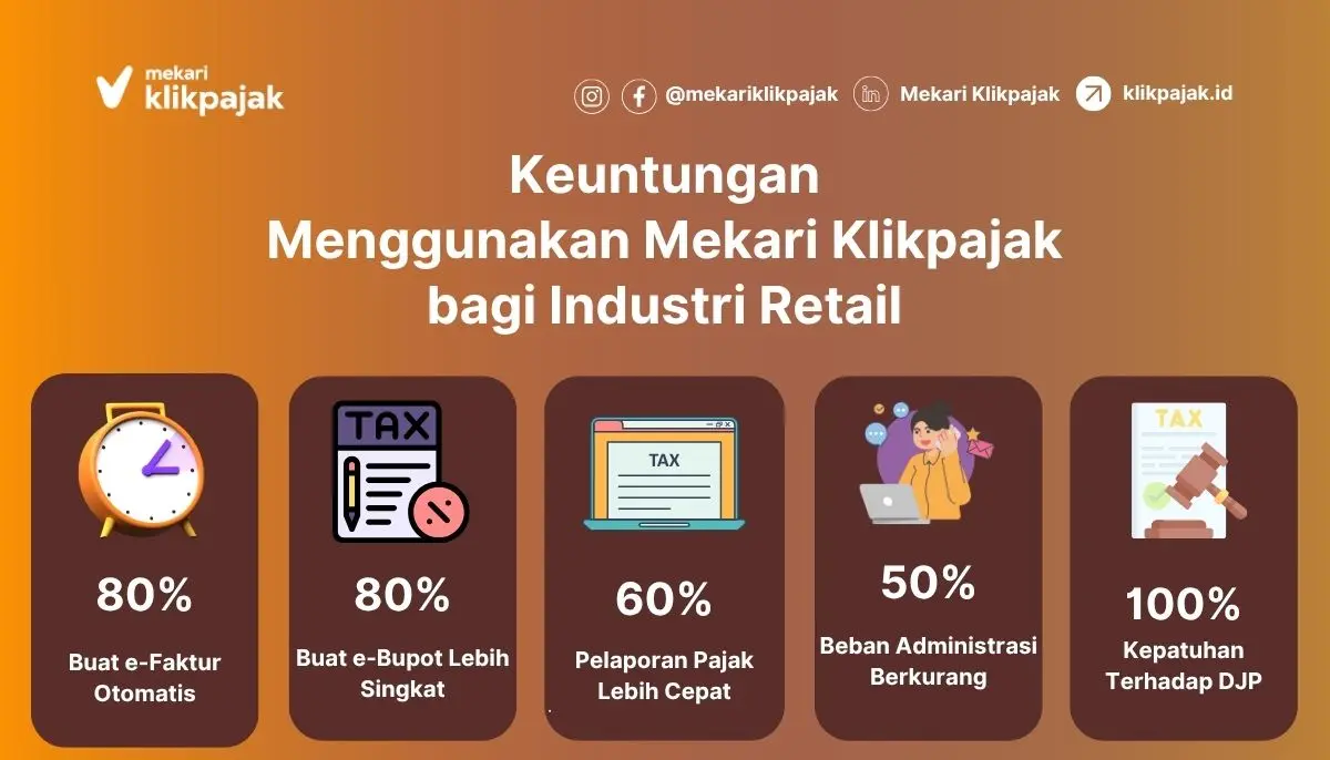 Keuntungan Menggunakan Mekari Klikpajak untuk Kelola Pajak Industri Retail