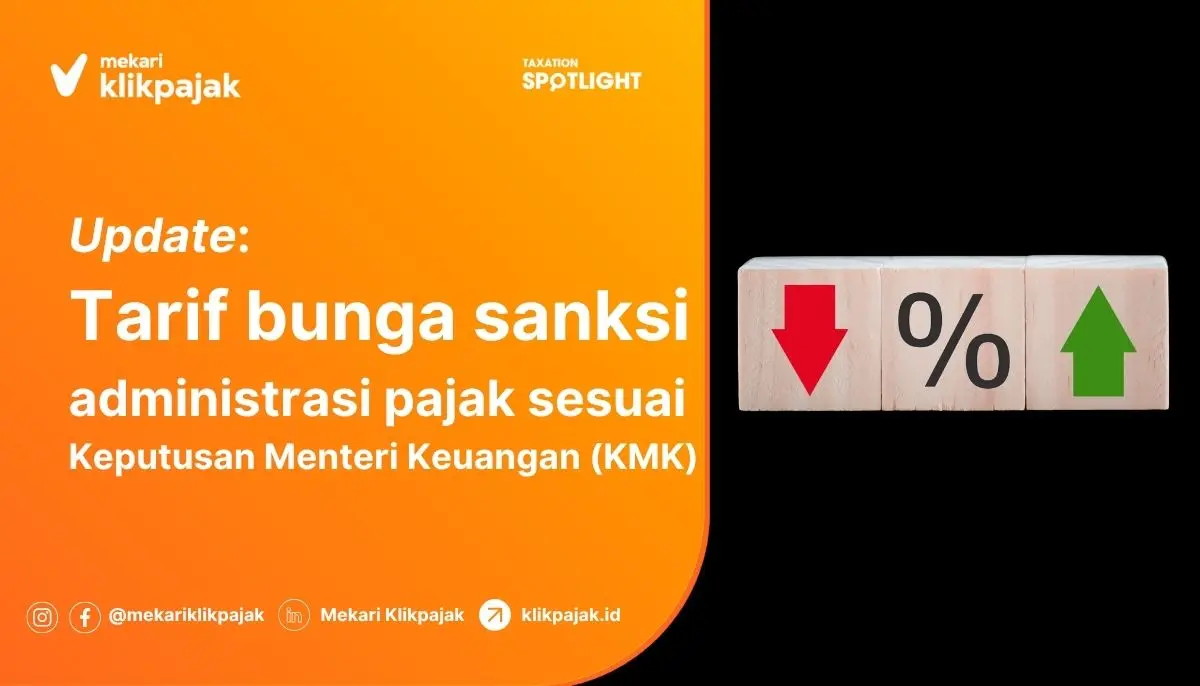Tarif Bunga Sanksi Administrasi Pajak Terbaru