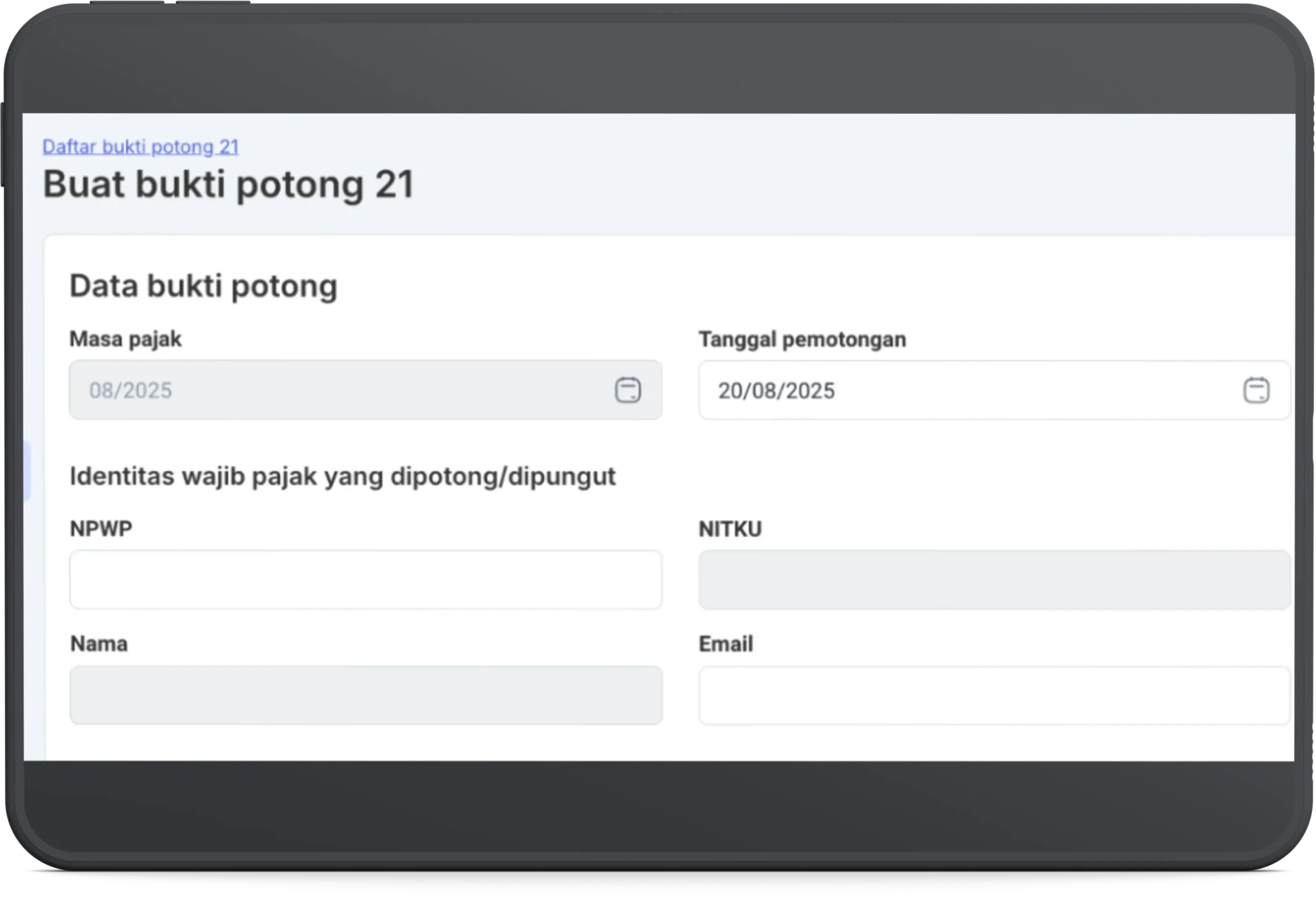 Cara Buat Bukti Potong PPh 21 Karyawan Tidak Tetap a