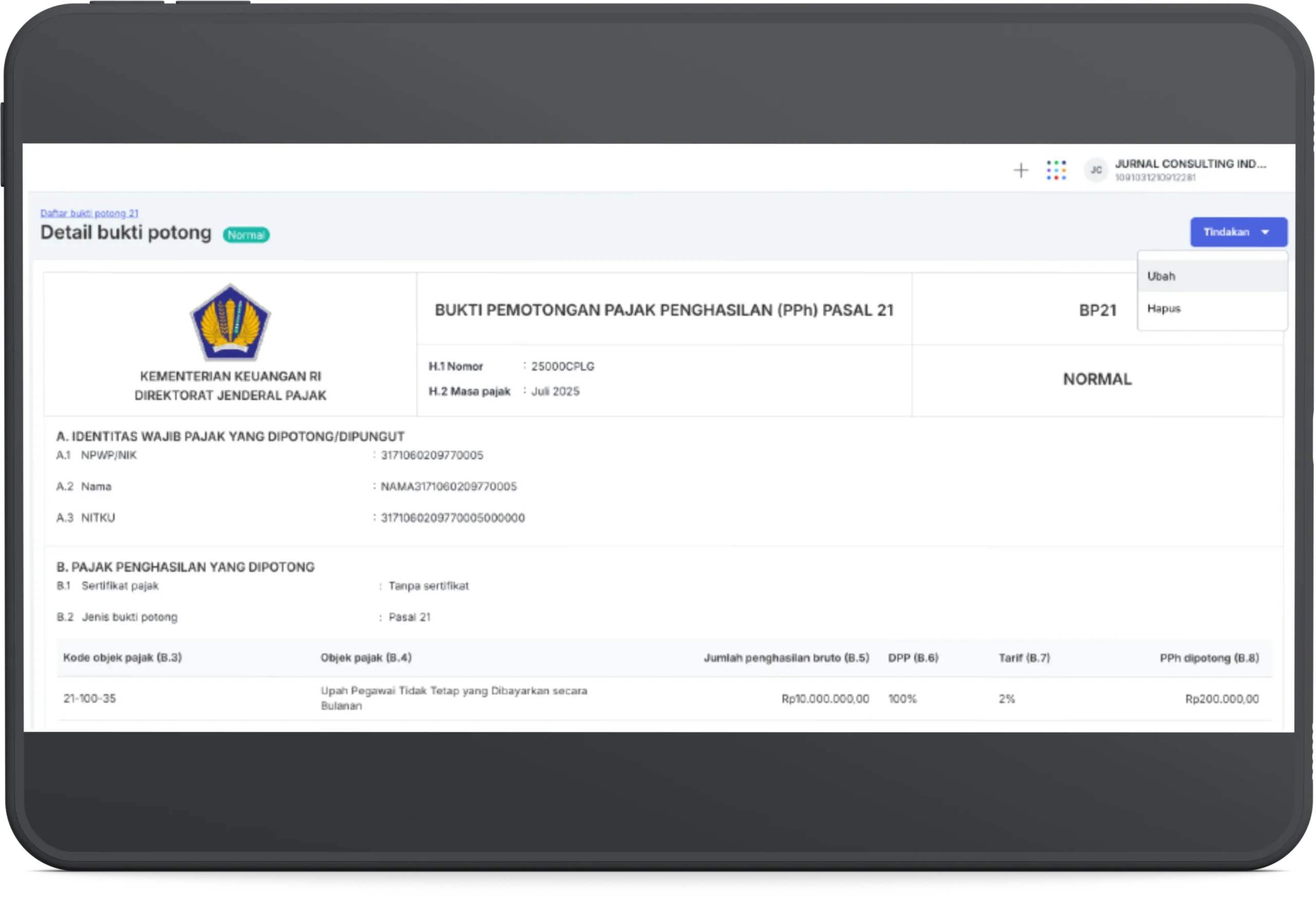 Cara Membetulkan Bukti Potong e-Bupot PPh 21 dan 26