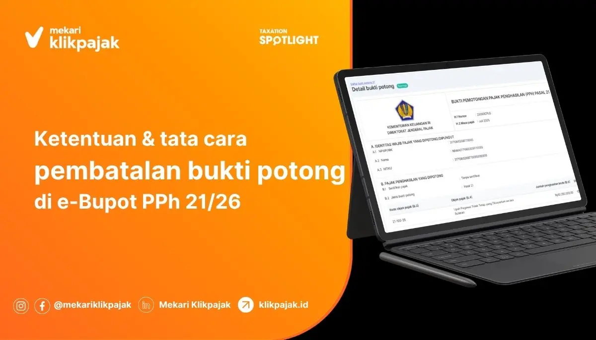 Cara Pembatalan Bukti Potong e-Bupot PPh 2126 Karyawan