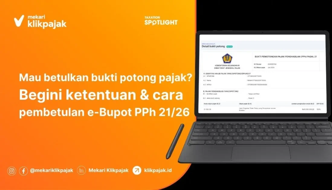 Cara Pembetulan Bukti Potong e-Bupot PPh 2126 Karyawan