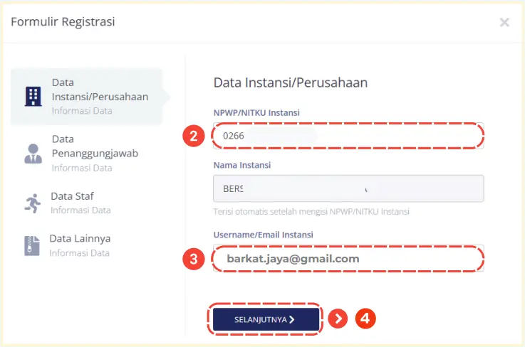 Daftar NIK Massal Karyawan